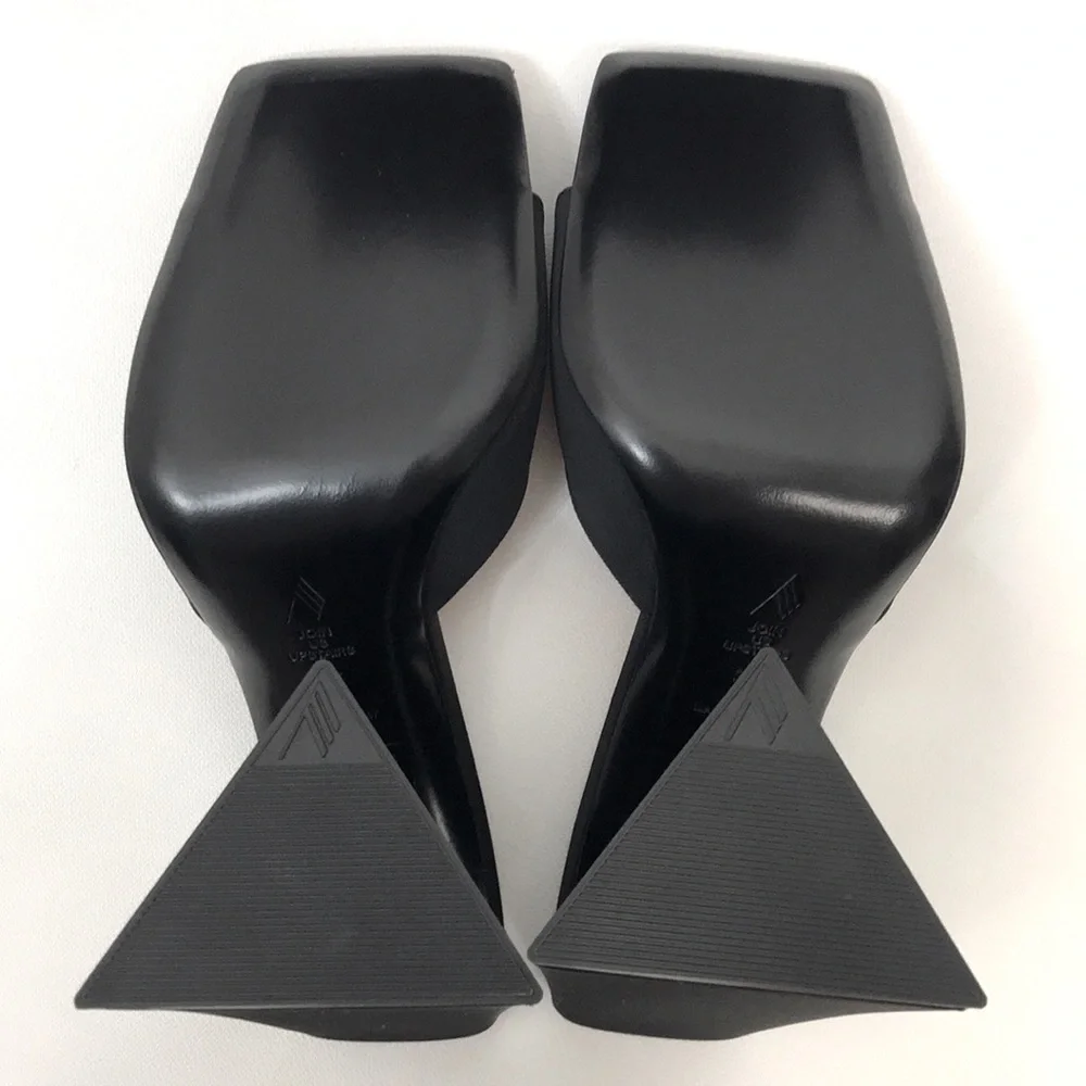 NWT THE ATTICO Black Devon Sandals - Picture 8 of 10